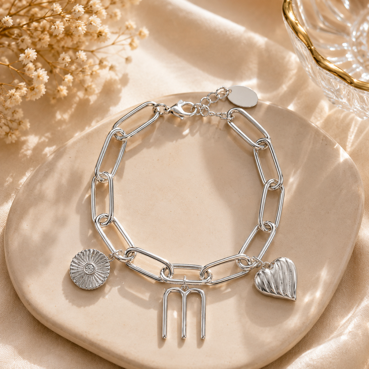 Personalized Initial Charm Bracelet