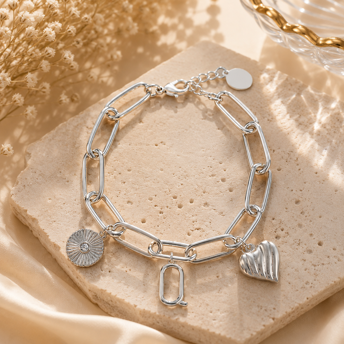 Personalized Initial Charm Bracelet