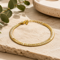 Personalized Engraved Herringbone Bracelet