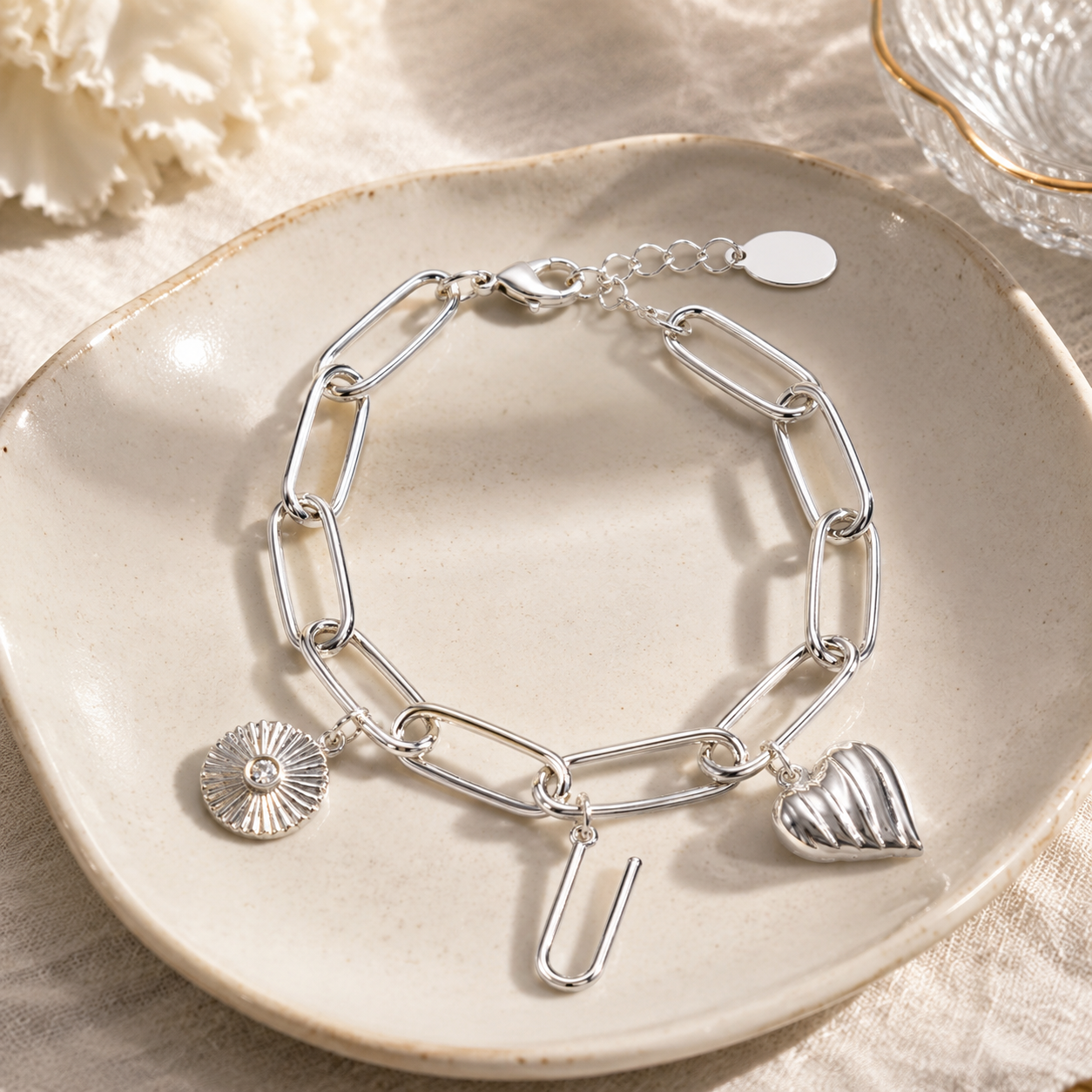 Personalized Initial Charm Bracelet
