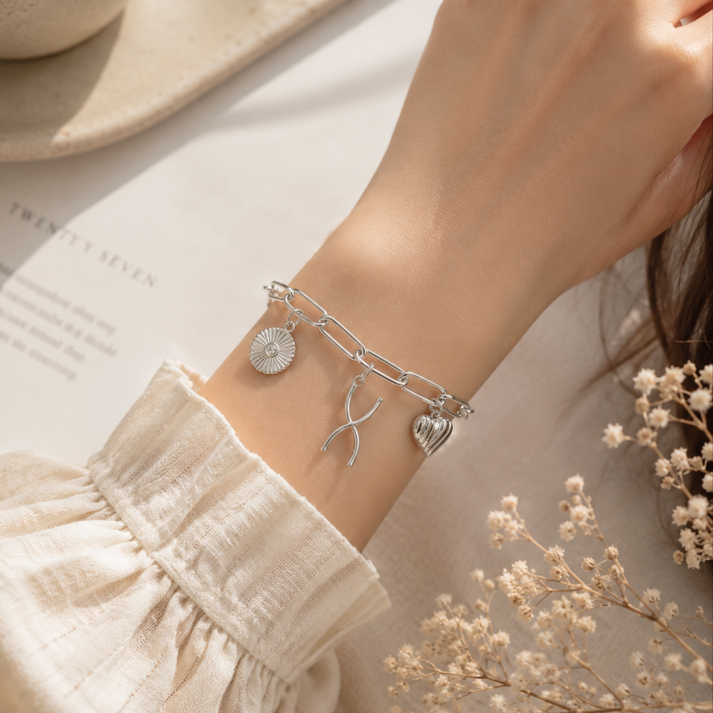 Personalized Initial Charm Bracelet