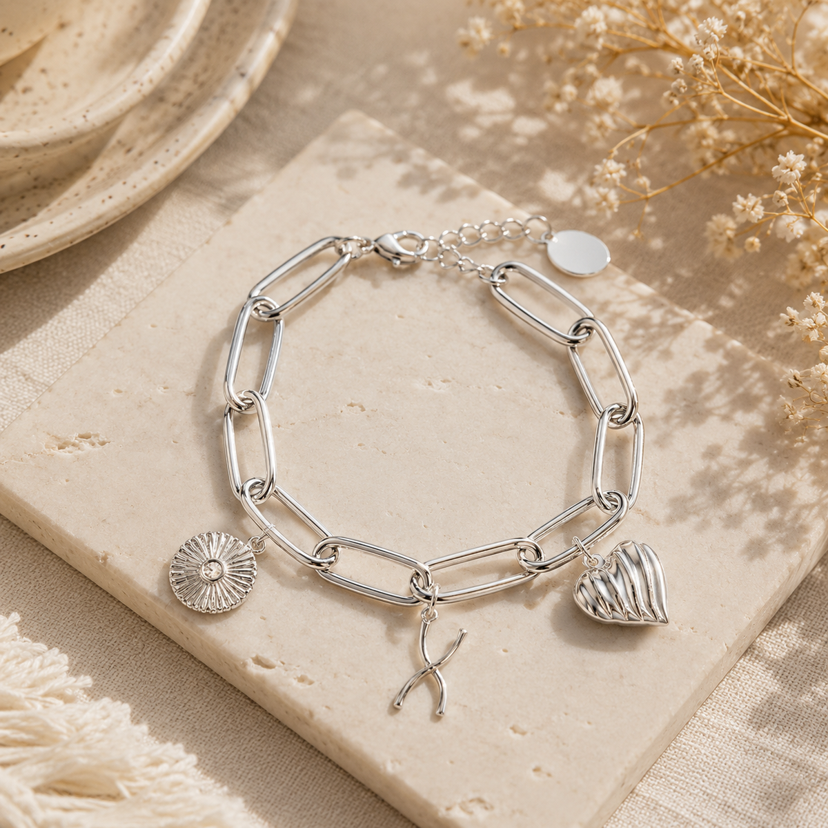 Personalized Initial Charm Bracelet