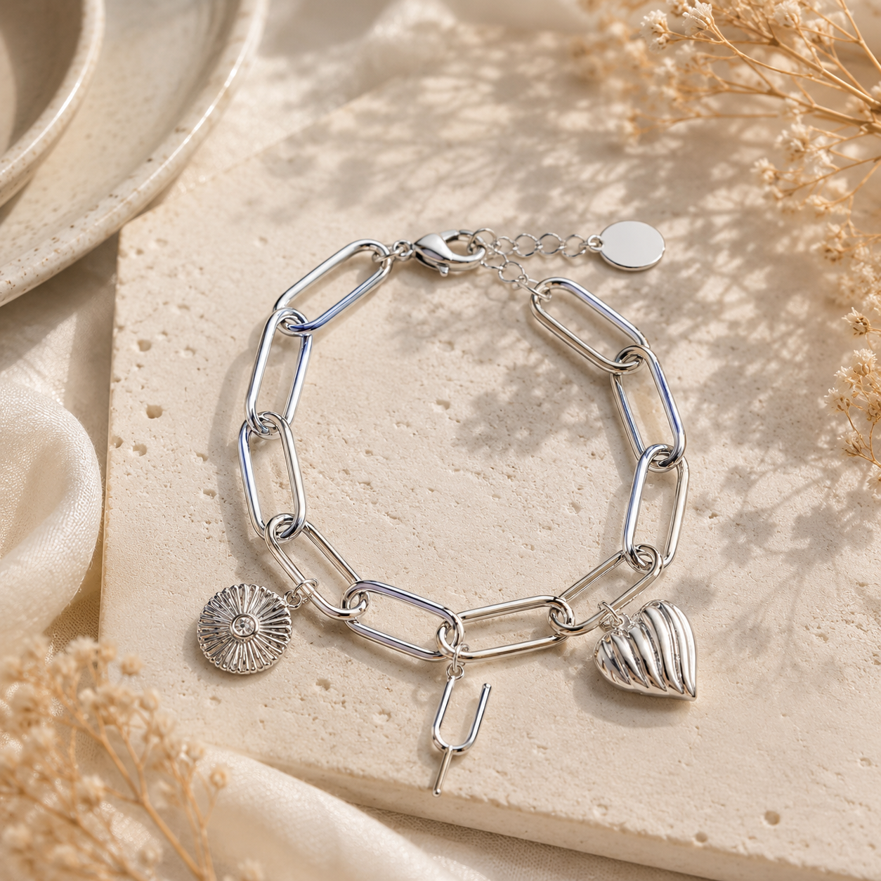 Personalized Initial Charm Bracelet