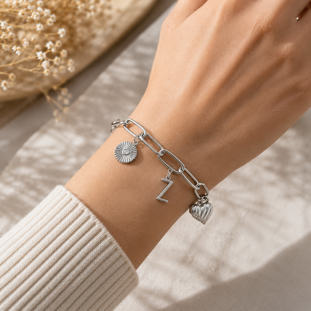 Personalized Initial Charm Bracelet