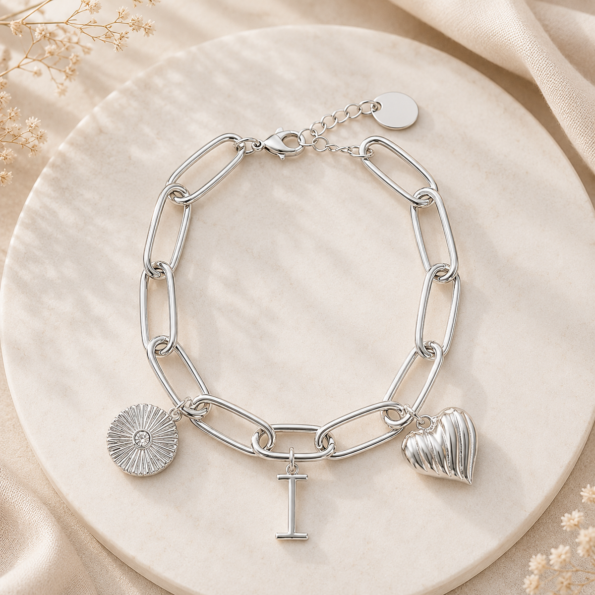 Personalized Initial Charm Bracelet